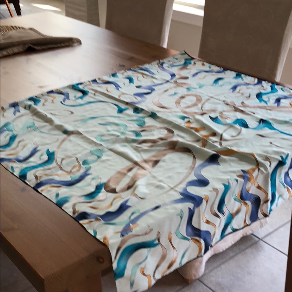 Jumbo silk Misselli multi colored blue scarf